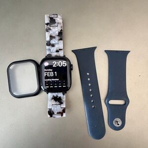 Apple Watch Series 10 (GPS) with Black and Gray Band